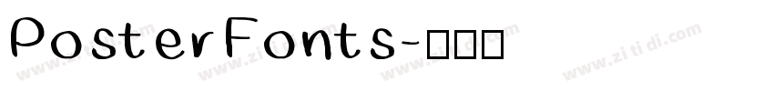 Poster Fonts字体转换